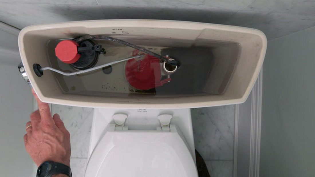 A residential toilet